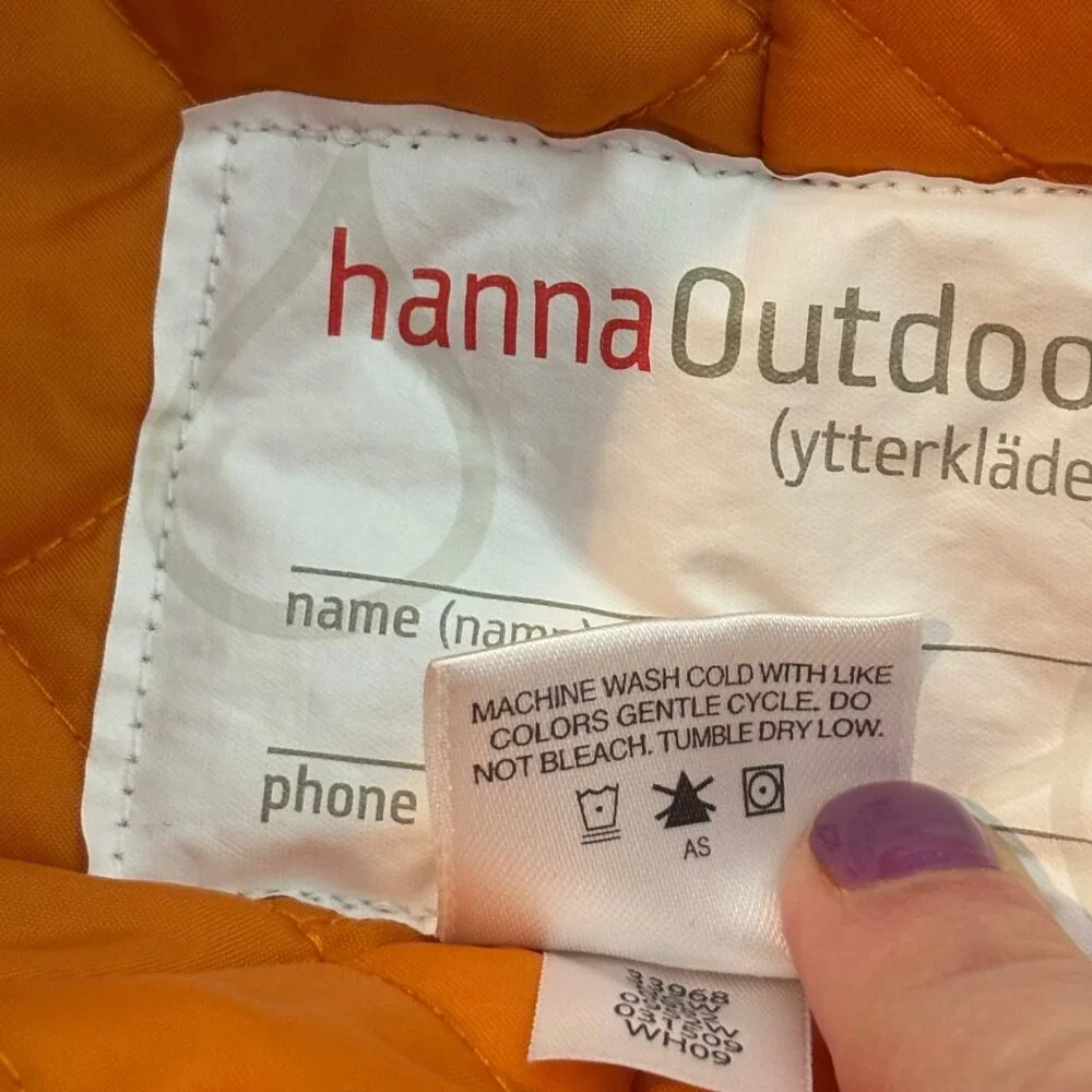 Hanna Andersson Baby Boy Snowsuit sz 60 3-6 months Blue Orange Hanna Outdoor